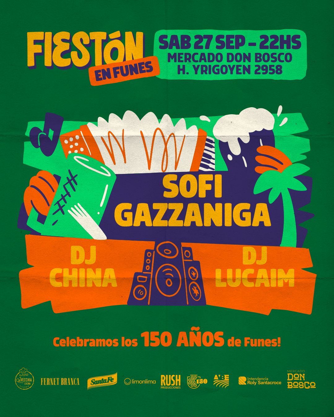 Nos vemos en Funes! Reprogramamos el fiestón y cambiamos de lugar